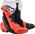 Black/Fluorescent Red/White