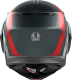 AGV Streetmodular Helmet - Resia - Matte Gray/Silver/Red - Small