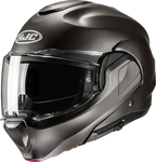 HJC F100 Modular Helmet - Solid - Semi-Flat Titanium
