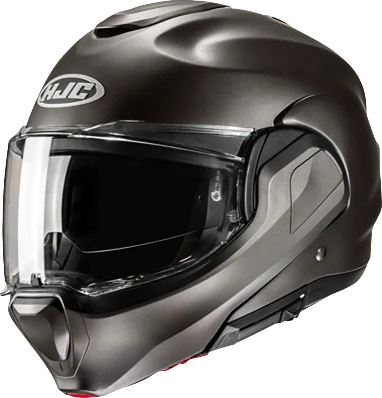 HJC F100 Modular Helmet - Solid - Semi-Flat Titanium