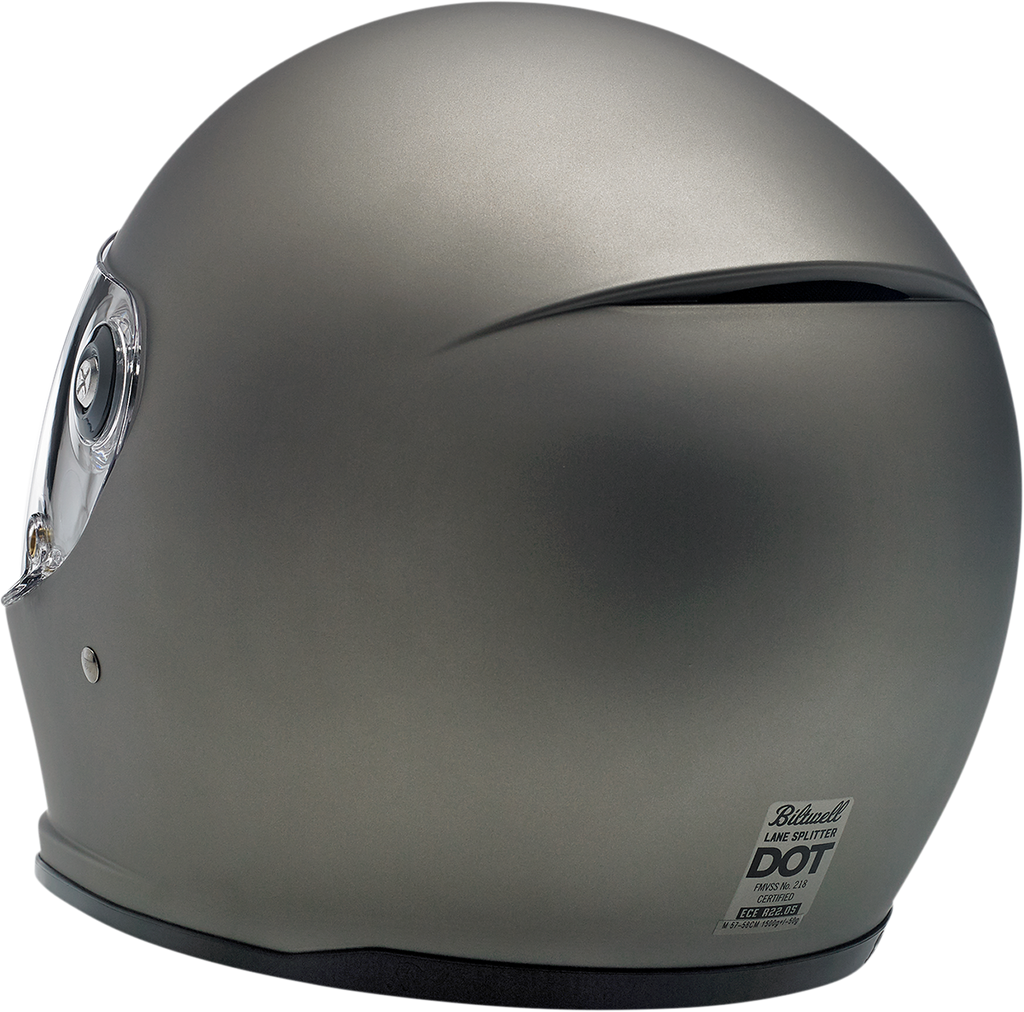 Biltwell Lane Splitter Helmet - Flat Titanium