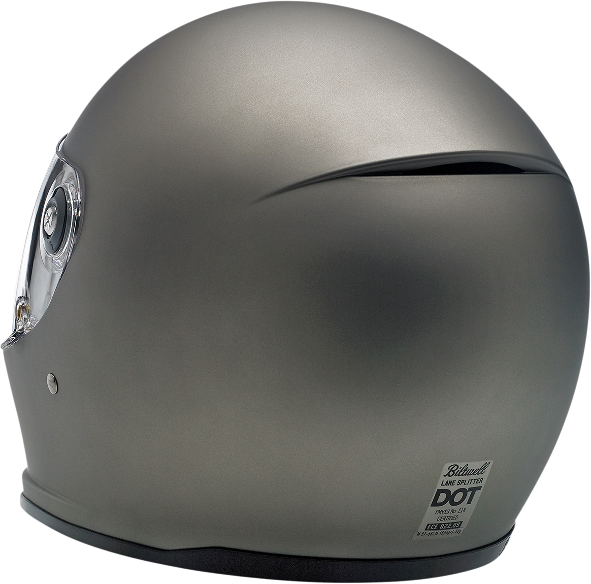Biltwell Lane Splitter Helmet - Flat Titanium