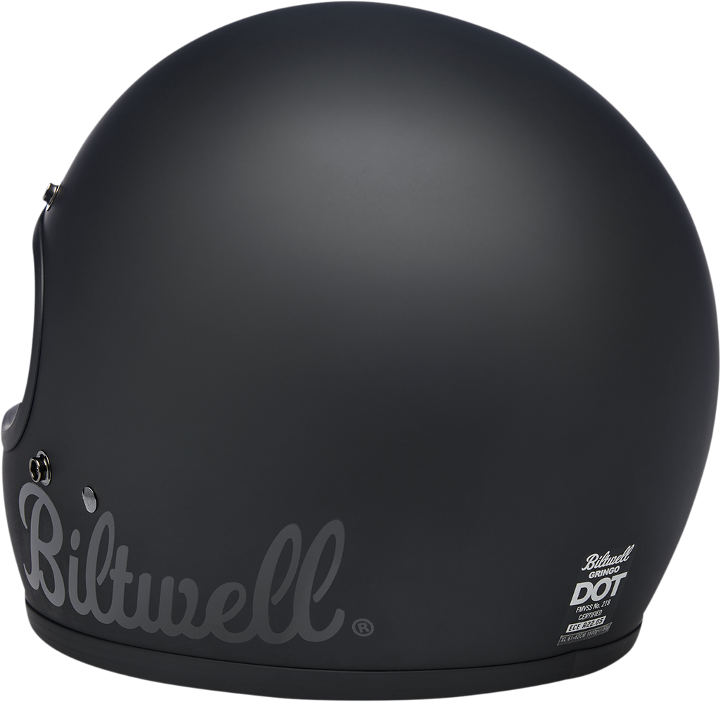 Biltwell Gringo Helmet - Flat Black Factory