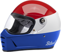 Biltwell Lane Splitter Helmet - Podium - Gloss Red/White/Blue