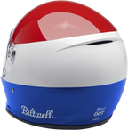 Biltwell Lane Splitter Helmet - Podium - Gloss Red/White/Blue