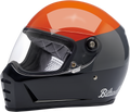 Biltwell Lane Splitter Helmet - Podium - Gloss Orange/Gray/Black