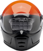 Biltwell Lane Splitter Helmet - Podium - Gloss Orange/Gray/Black
