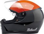 Biltwell Lane Splitter Helmet - Podium - Gloss Orange/Gray/Black