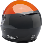 Biltwell Lane Splitter Helmet - Podium - Gloss Orange/Gray/Black
