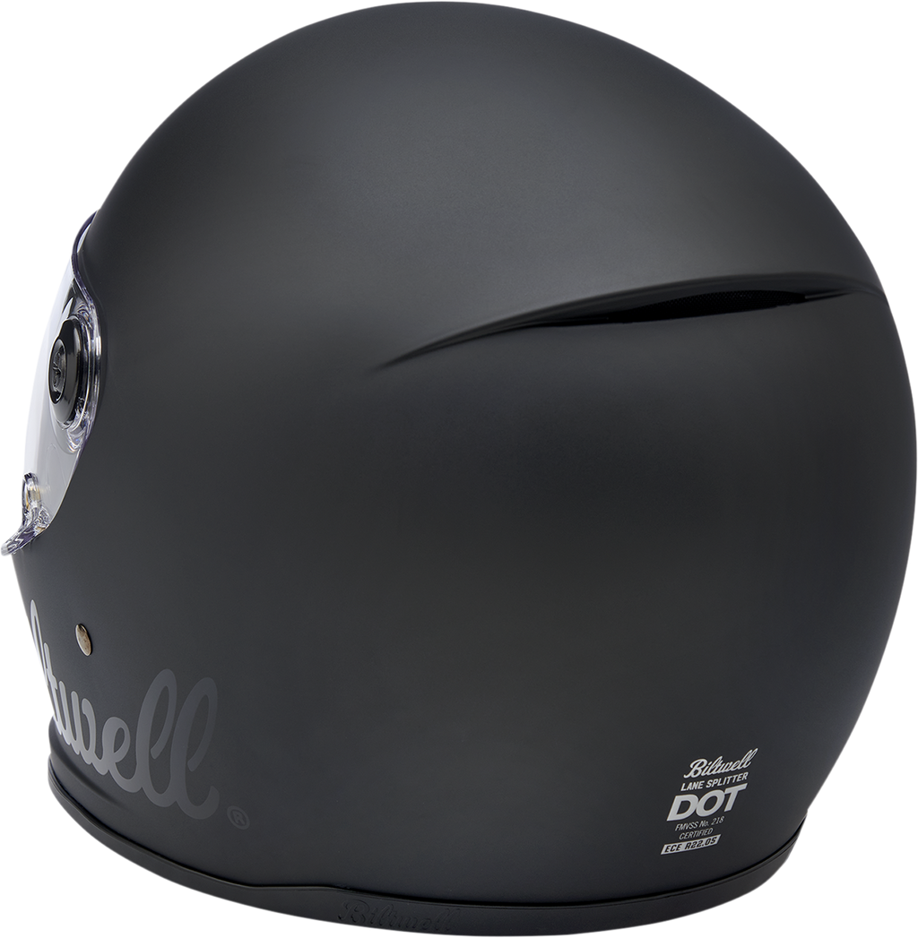 Biltwell Lane Splitter Helmet - Factory - Flat Black