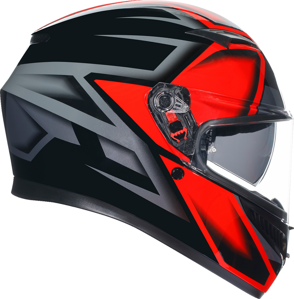 K3 Helmet - Compound - Black/Red - Large (1)