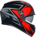 K3 Helmet - Compound - Black/Red - Large (1)
