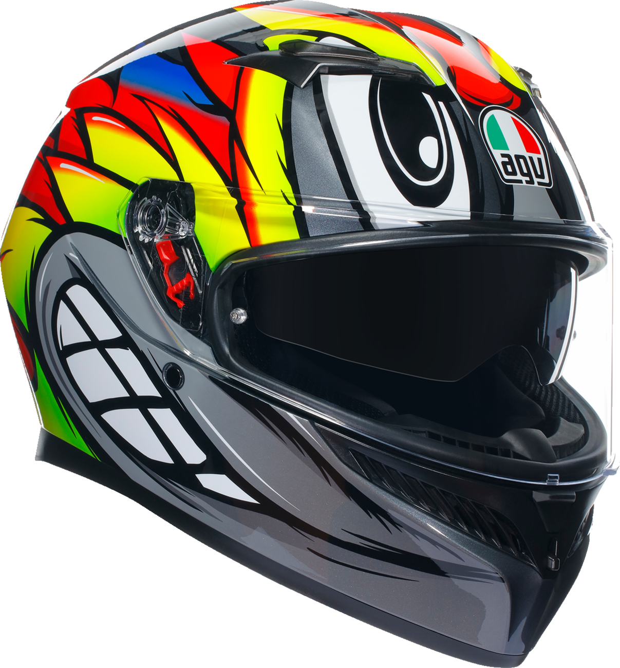 K3 Helmet - Birdy 2.0 - Gray/Yellow/Red - 2XL (1)