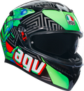 K3 Helmet - Kamaleon - Black/Red/Green - 2XL (1)