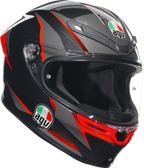 AGV K6 S Helmet - Slashcut - Black/Gray/Red