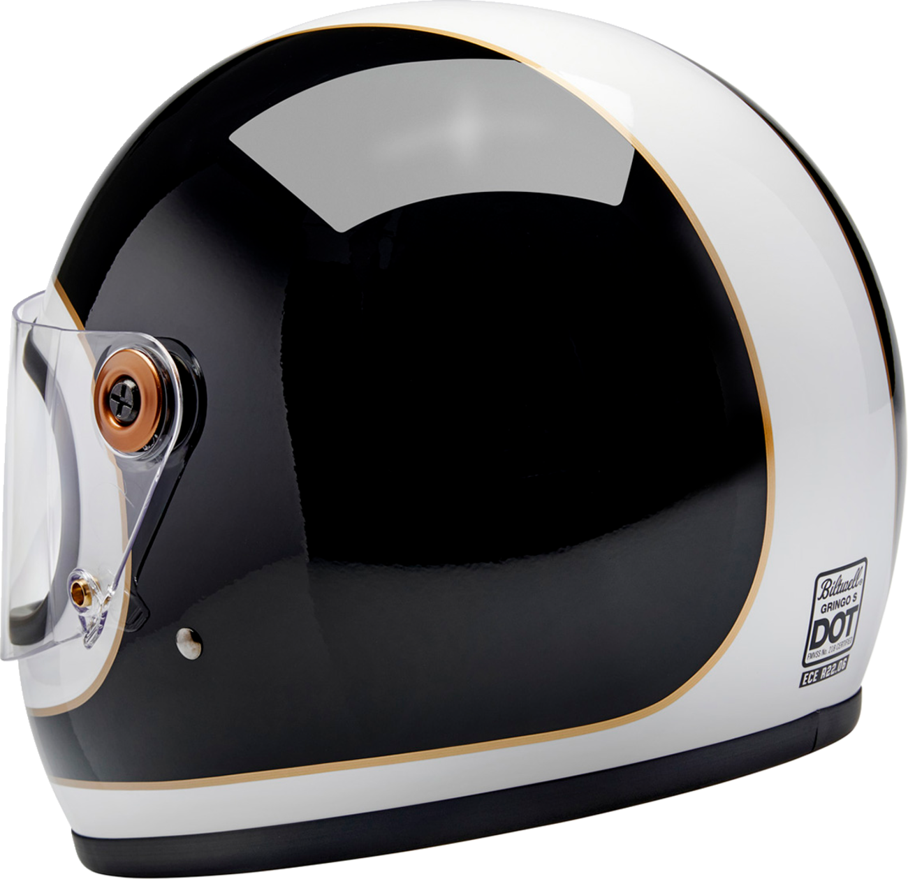 Biltwell Gringo S Helmet - White/Black