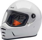 Biltwell Lanespltr Helmet - Gray White
