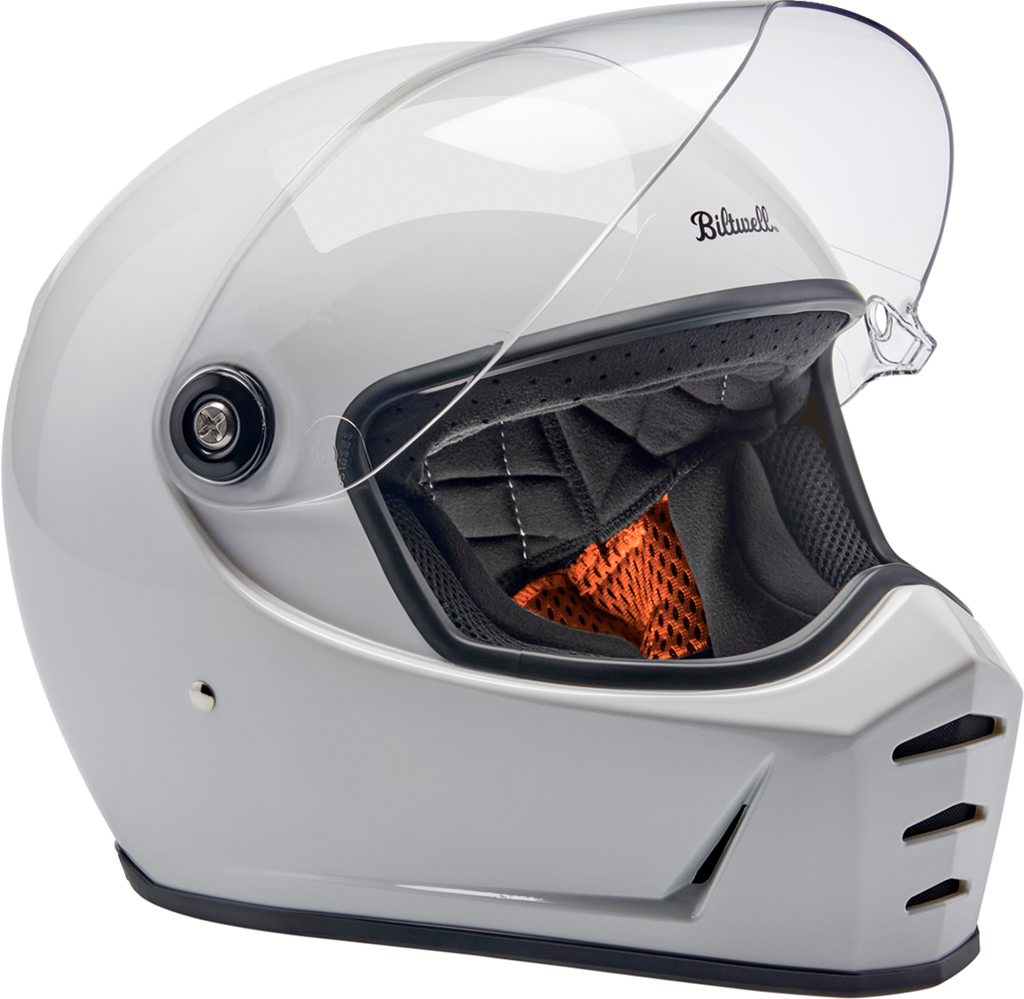 Biltwell Lanespltr Helmet - Gray White