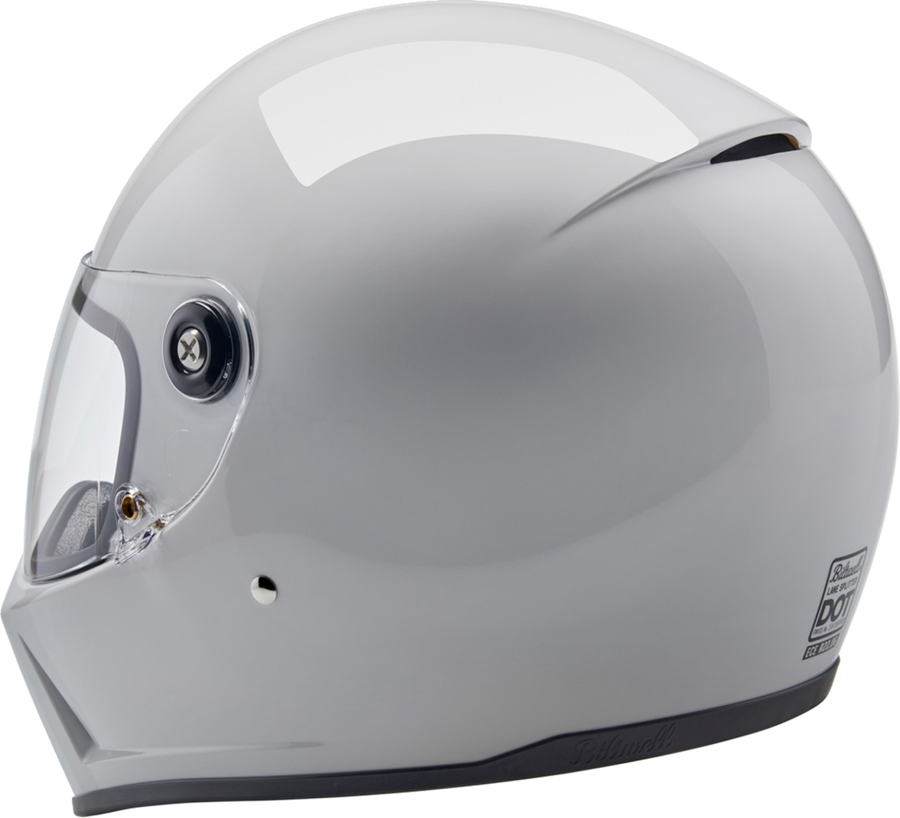 Biltwell Lanespltr Helmet - Gray White