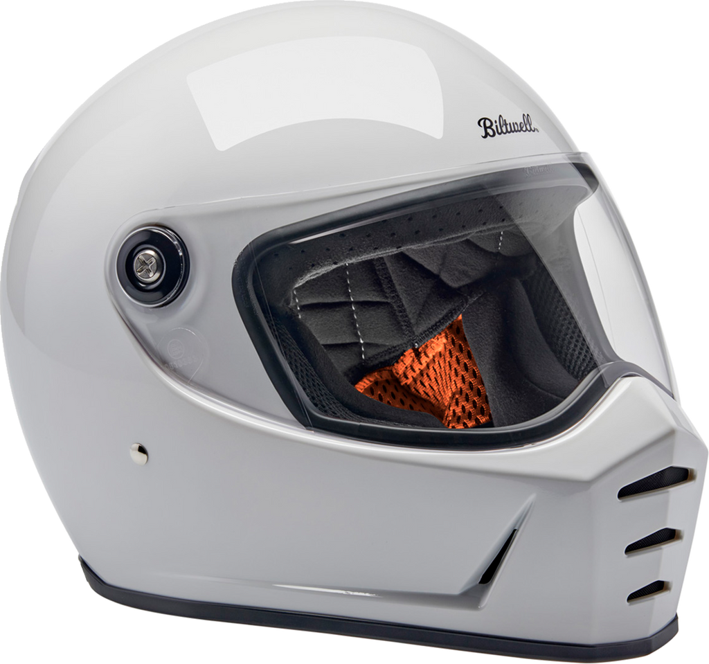Biltwell Lanespltr Helmet - Gray White