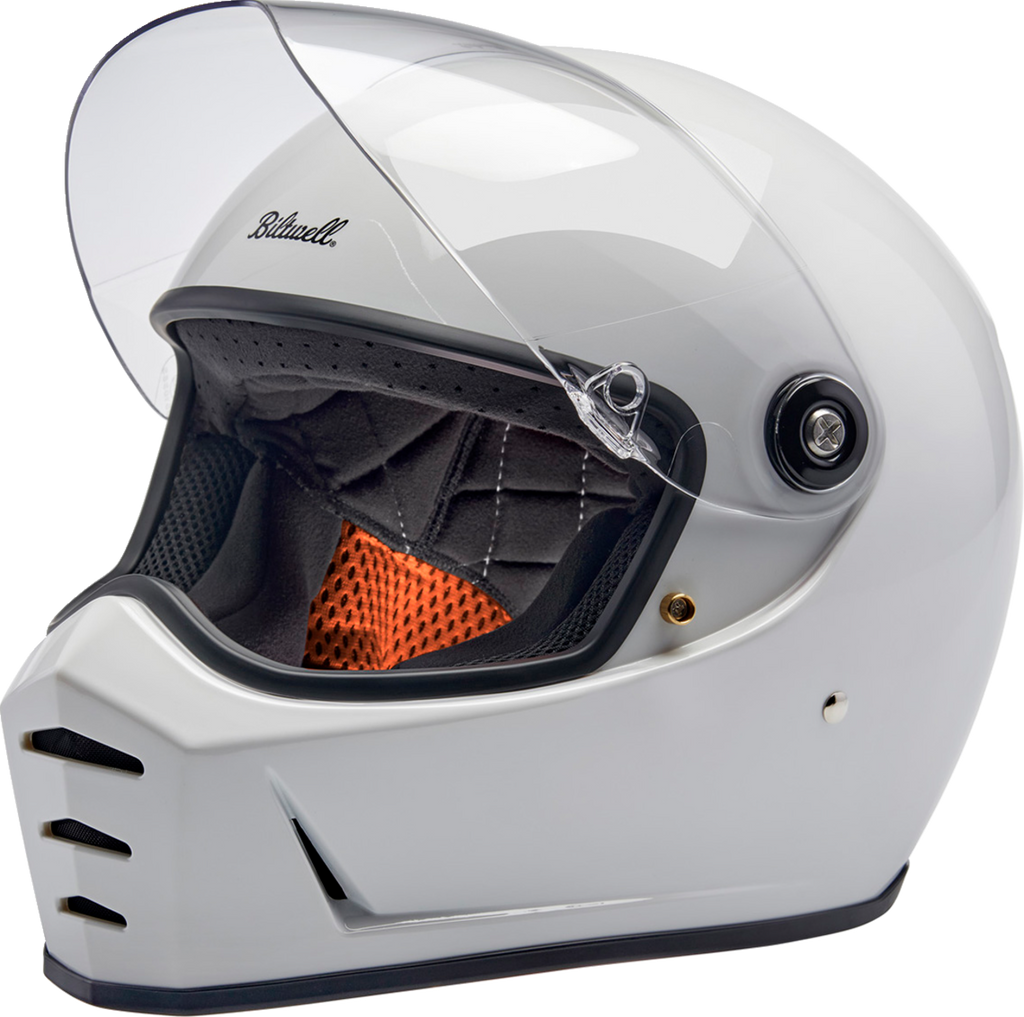 Biltwell Lanespltr Helmet - Gray White