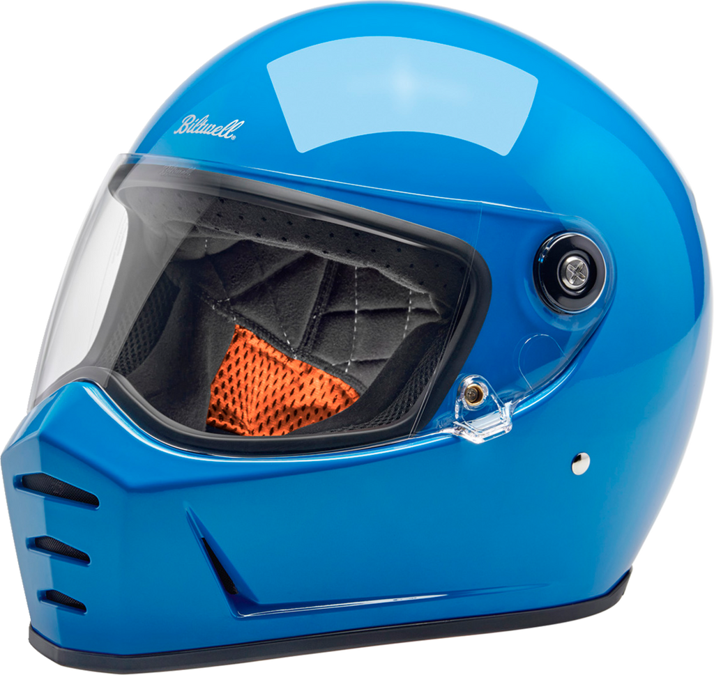 Biltwell Lanespltr Blue Helmet