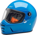 Biltwell Lanespltr Blue Helmet