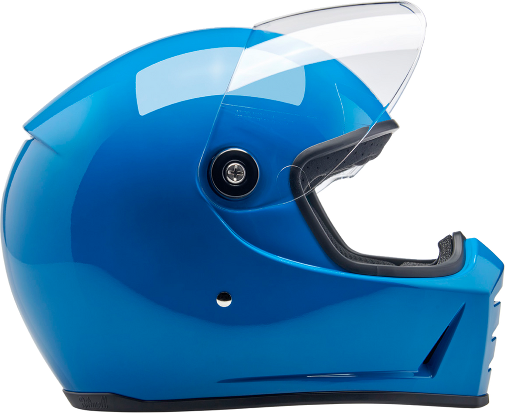 Biltwell Lanespltr Blue Helmet