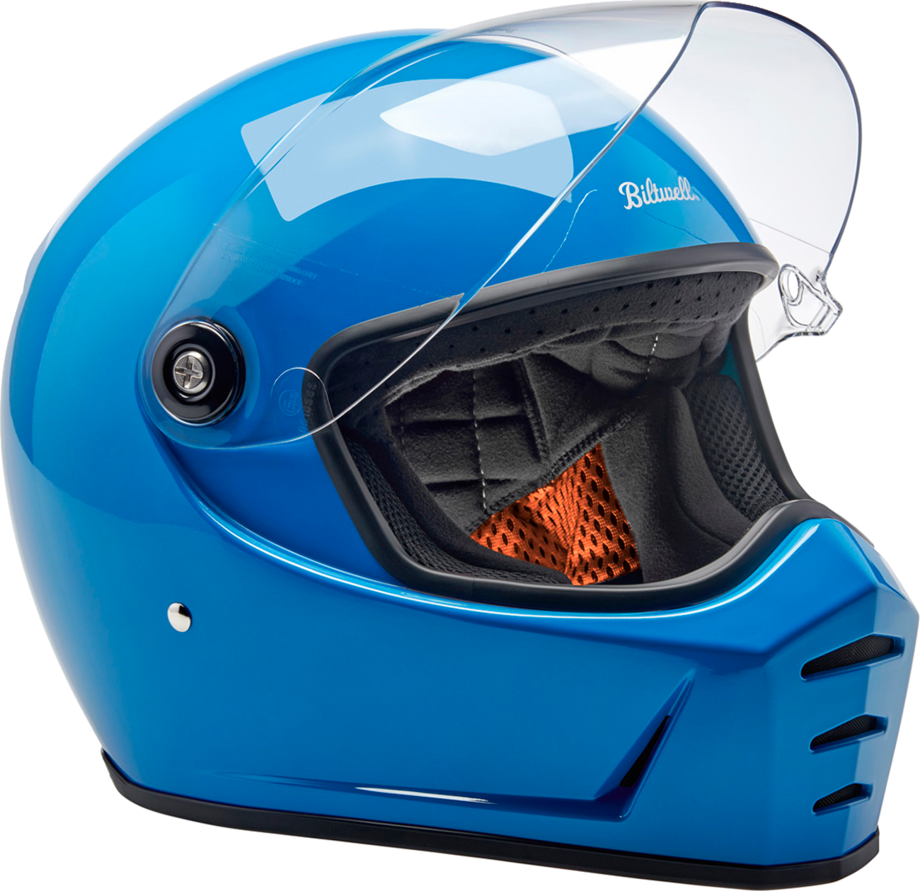 Biltwell Lanespltr Blue Helmet