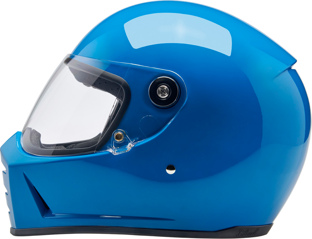 Biltwell Lanespltr Blue Helmet