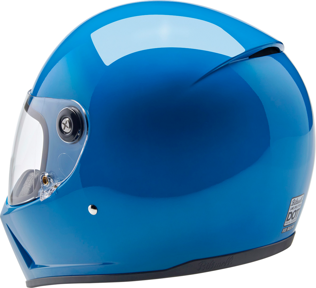 Biltwell Lanespltr Blue Helmet