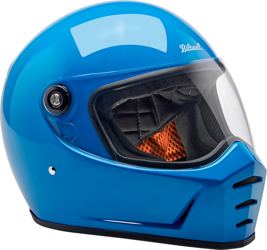 Biltwell Lanespltr Blue Helmet