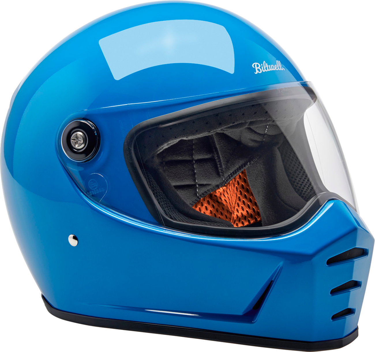 Biltwell Lanespltr Blue Helmet