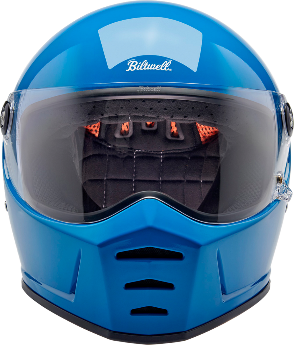 Biltwell Lanespltr Blue Helmet