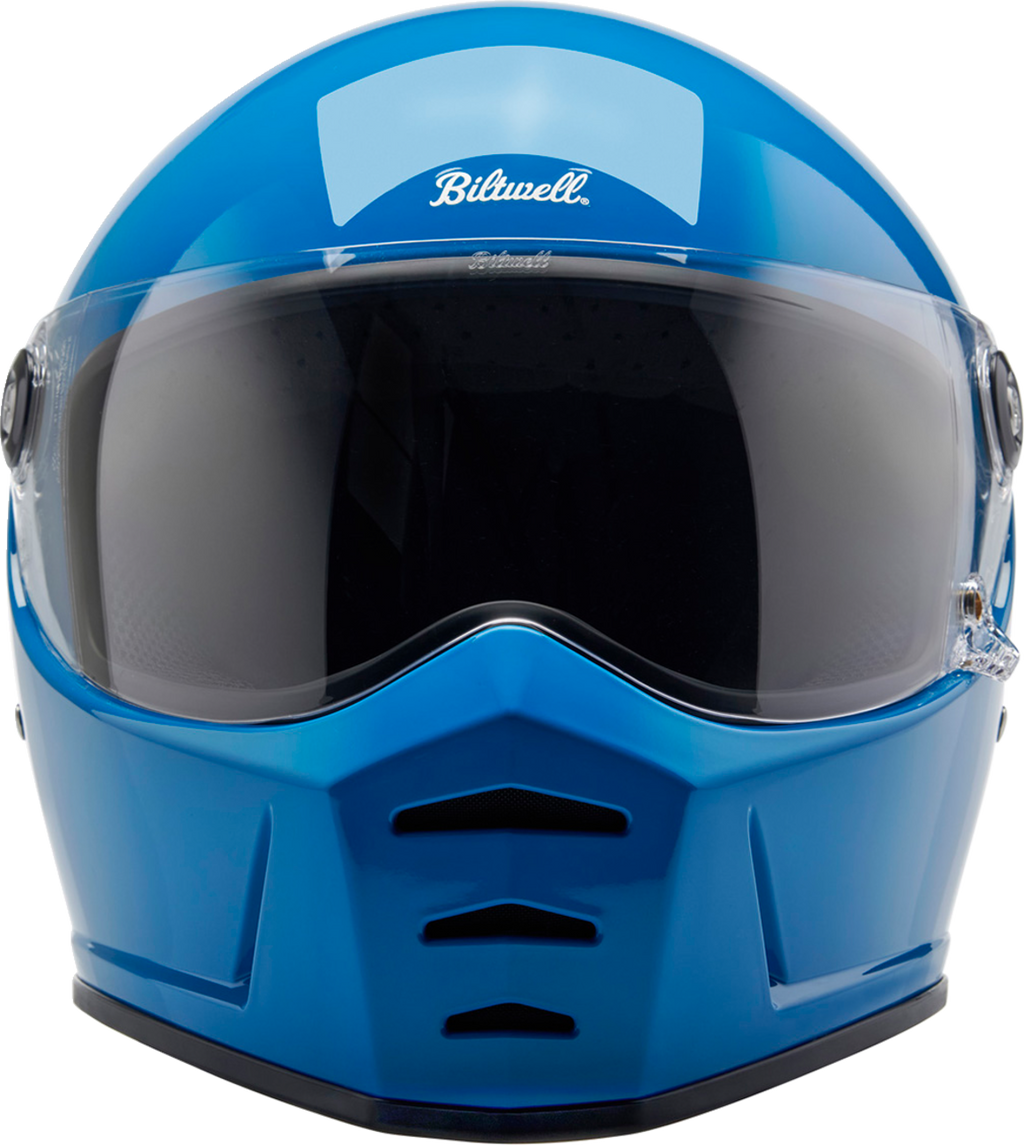 Biltwell Lanespltr Blue Helmet