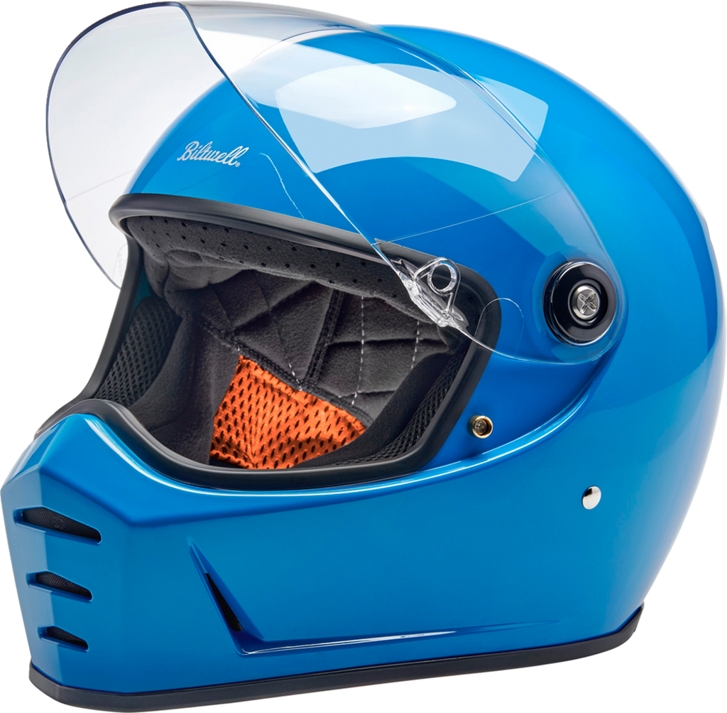 Biltwell Lanespltr Blue Helmet