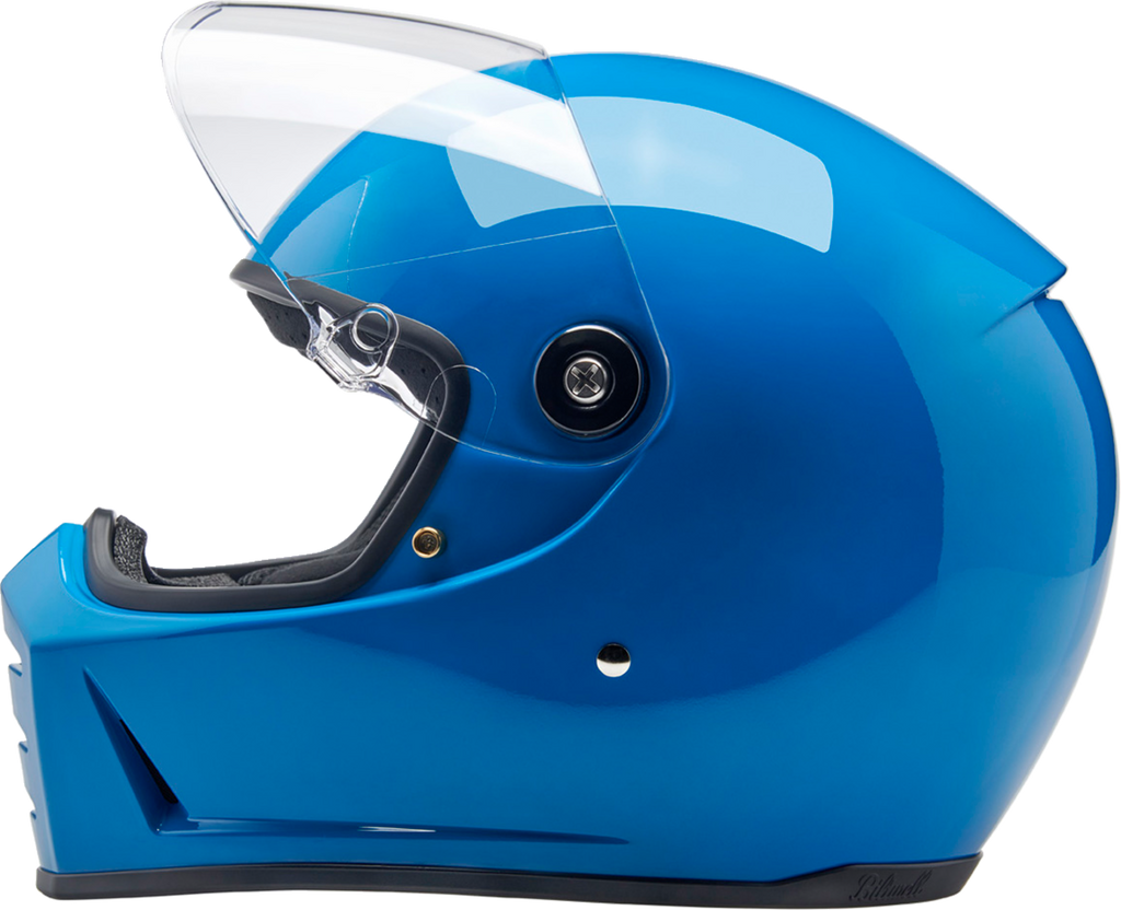 Biltwell Lanespltr Blue Helmet