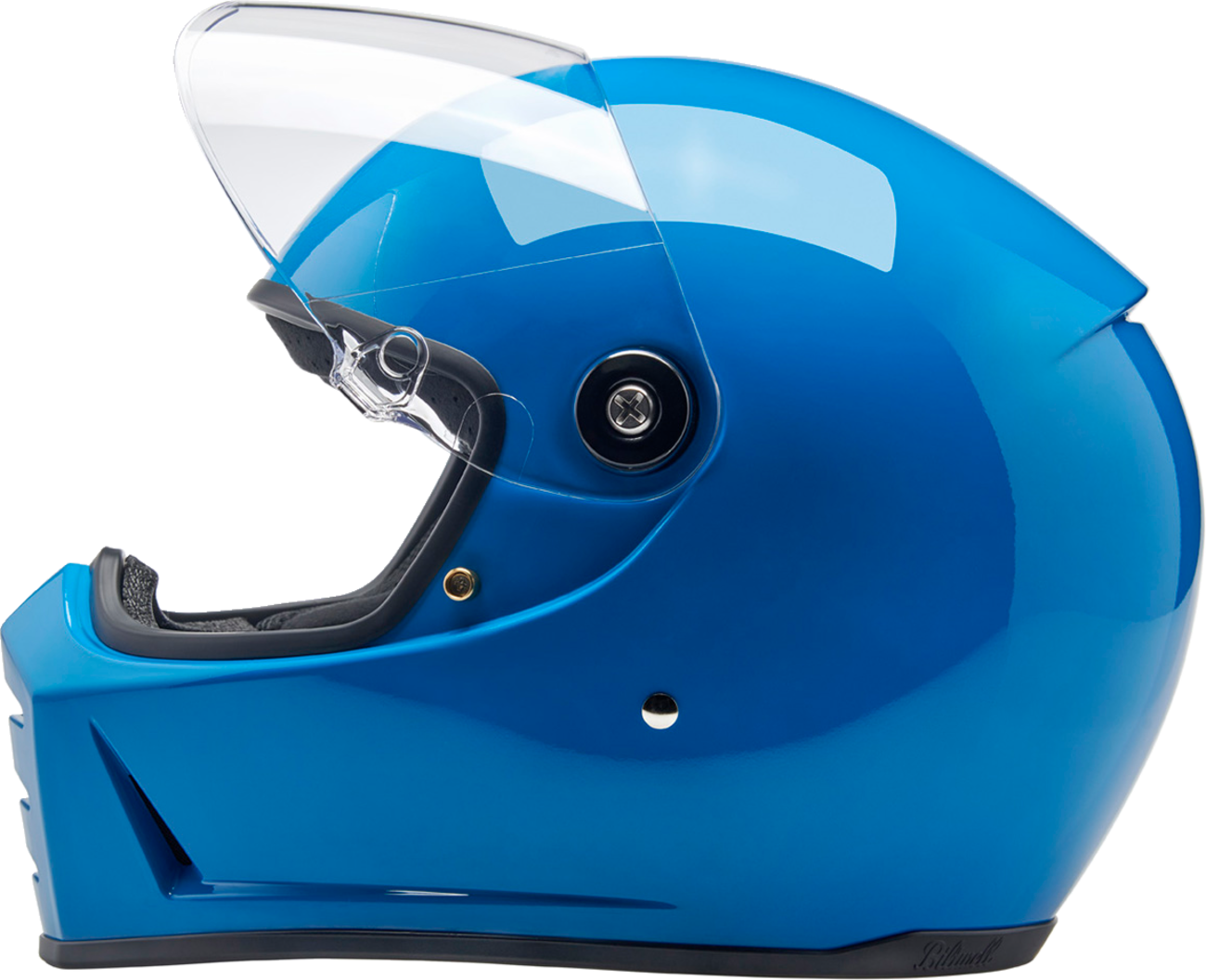 Biltwell Lanespltr Blue Helmet