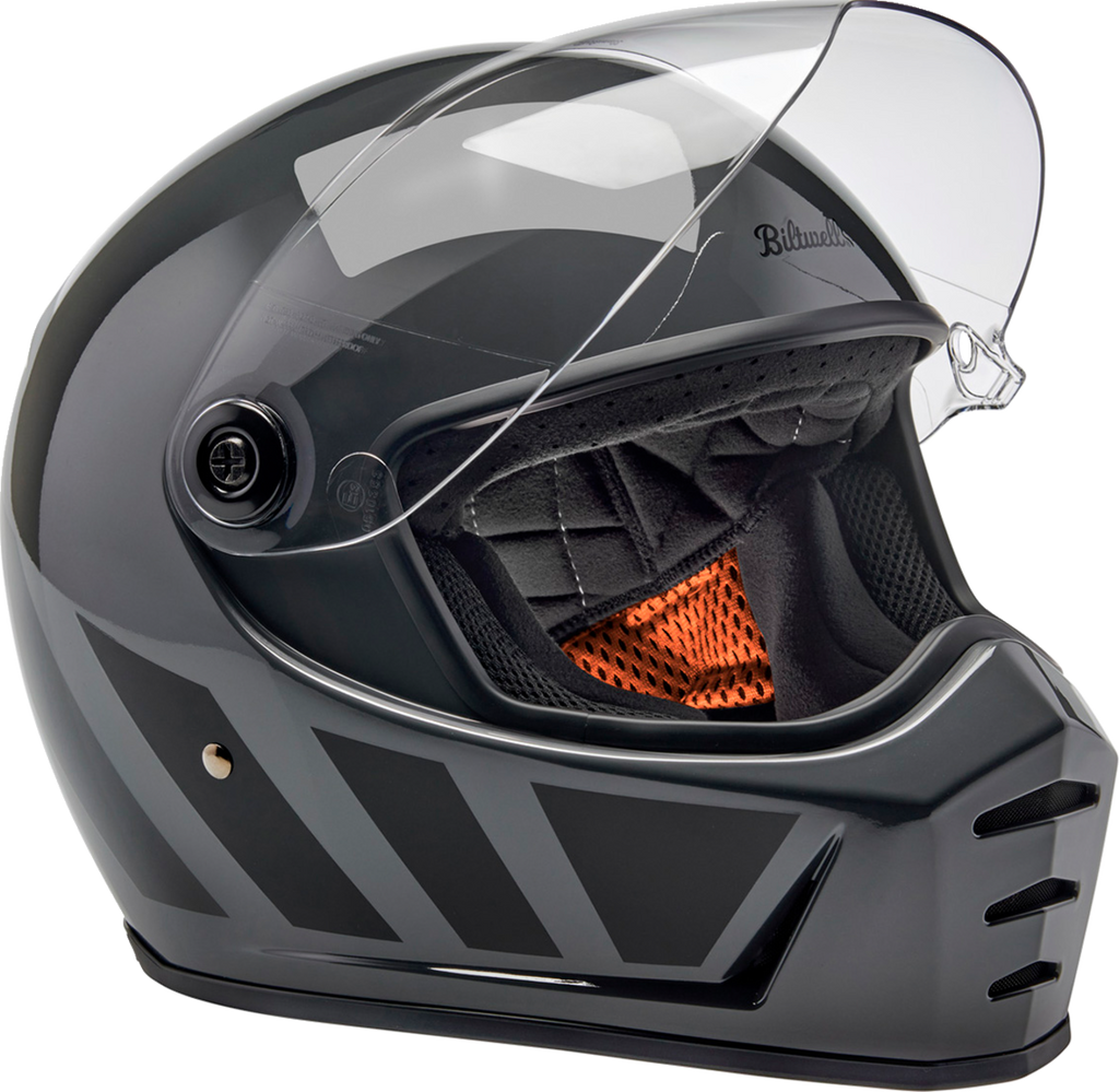 Biltwell Lanespltr Grey Helmet