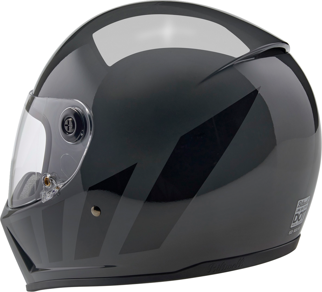Biltwell Lanespltr Grey Helmet