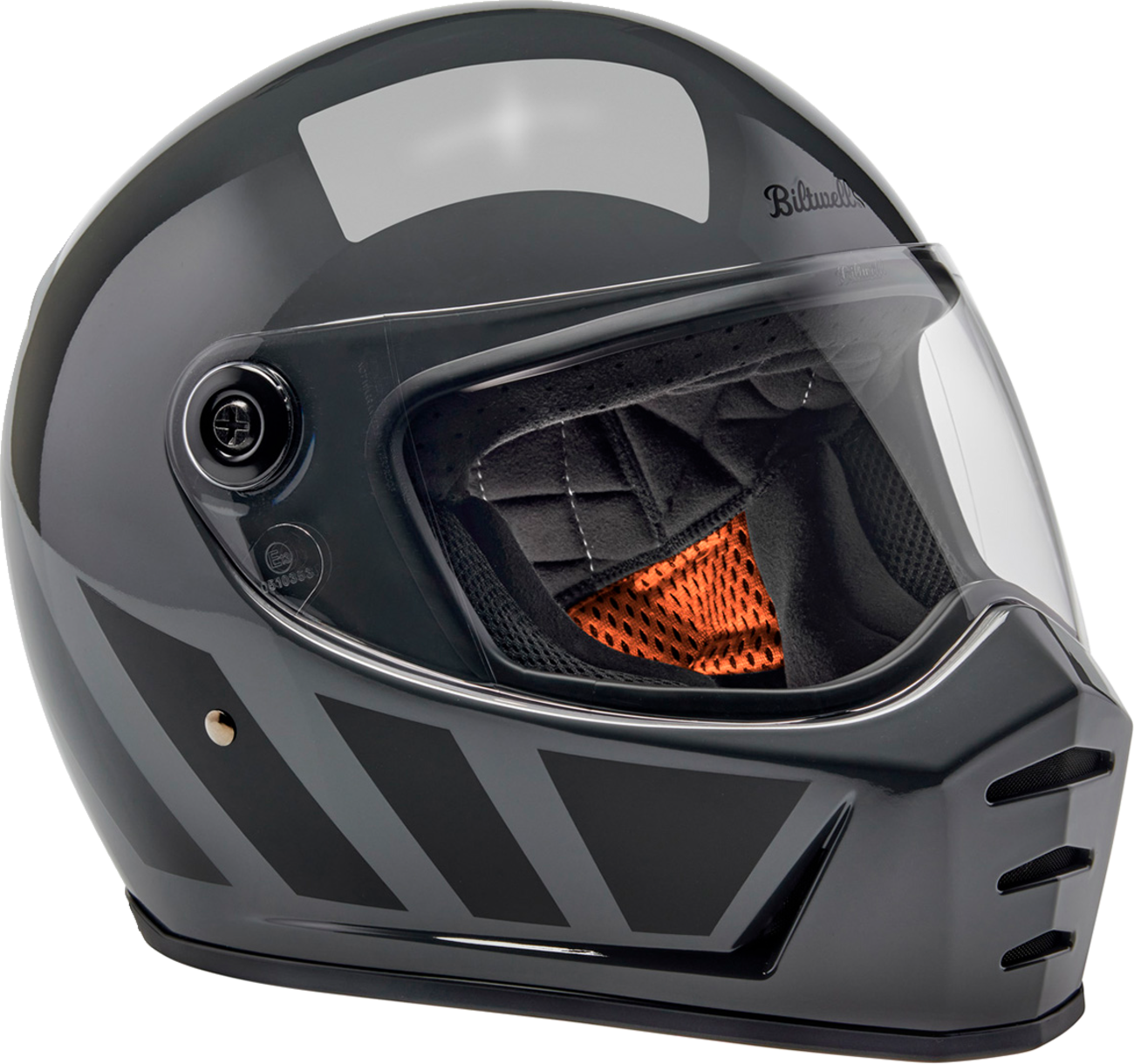 Biltwell Lanespltr Grey Helmet