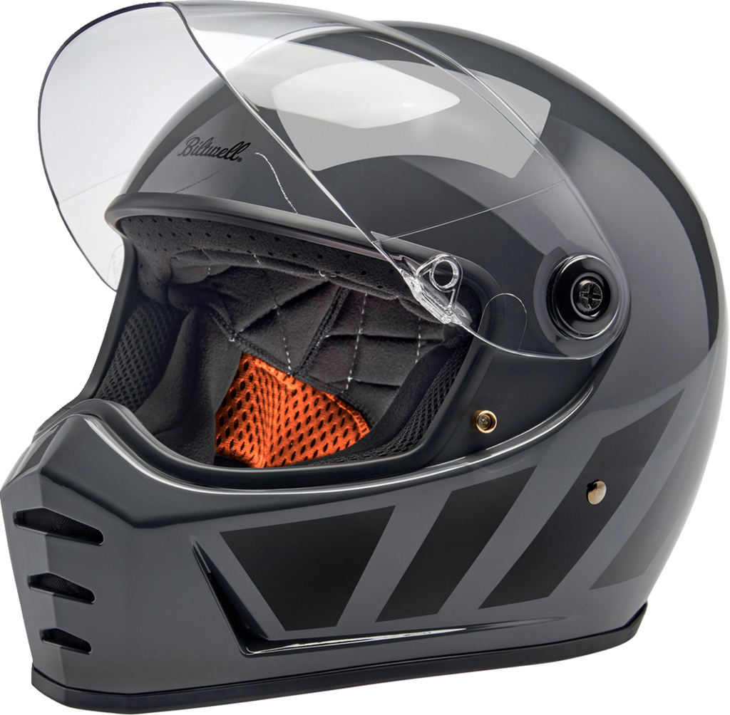 Biltwell Lanespltr Grey Helmet