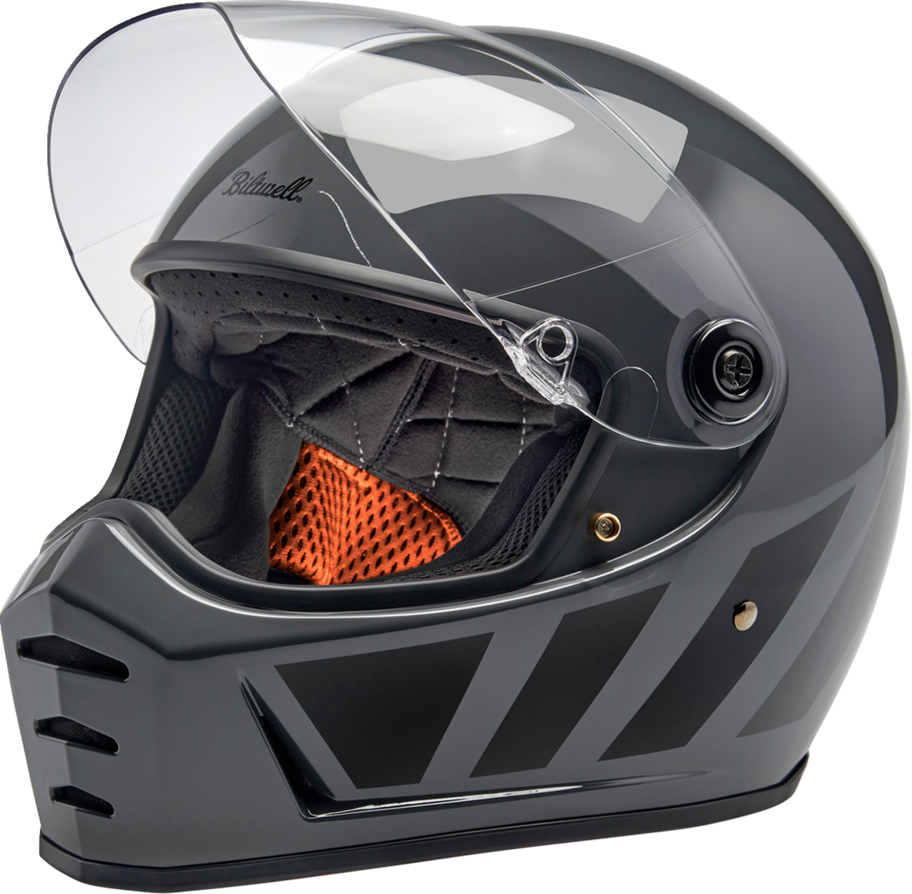 Biltwell Lanespltr Grey Helmet