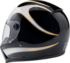 Biltwell Lanespltr Bk/wt Helmet