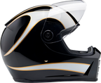 Biltwell Lanespltr Bk/wt Helmet