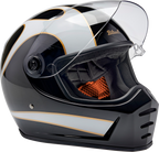 Biltwell Lanespltr Bk/wt Helmet