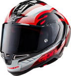Supertech R10 Helmet - Team - Black/Carbon Red/Gloss White - XS (1)