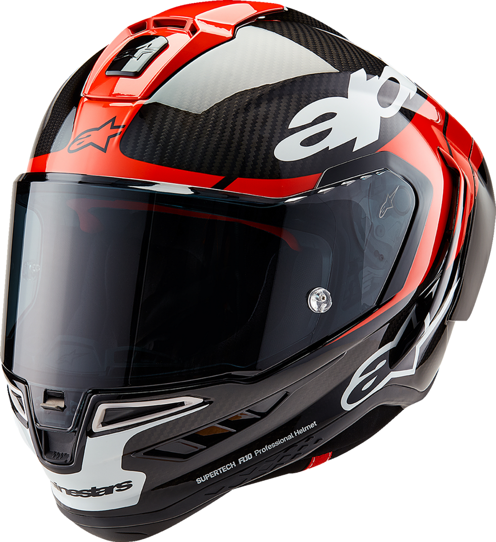 Supertech R10 Helmet - Element - Carbon/Red/White - XS (1)