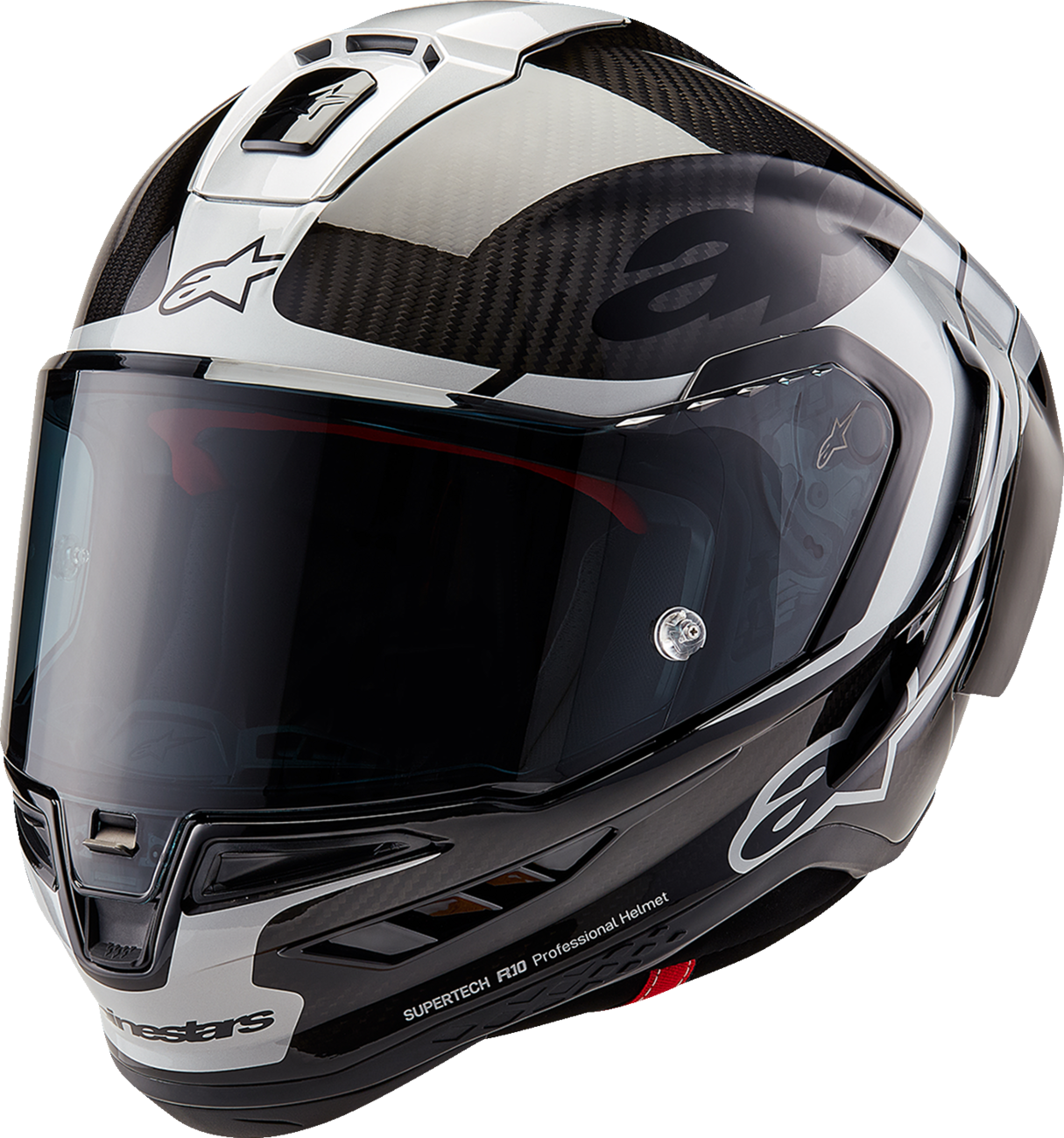 Alpinestars Supertech R10 Helmet - Element - Carbon/Silver/Black