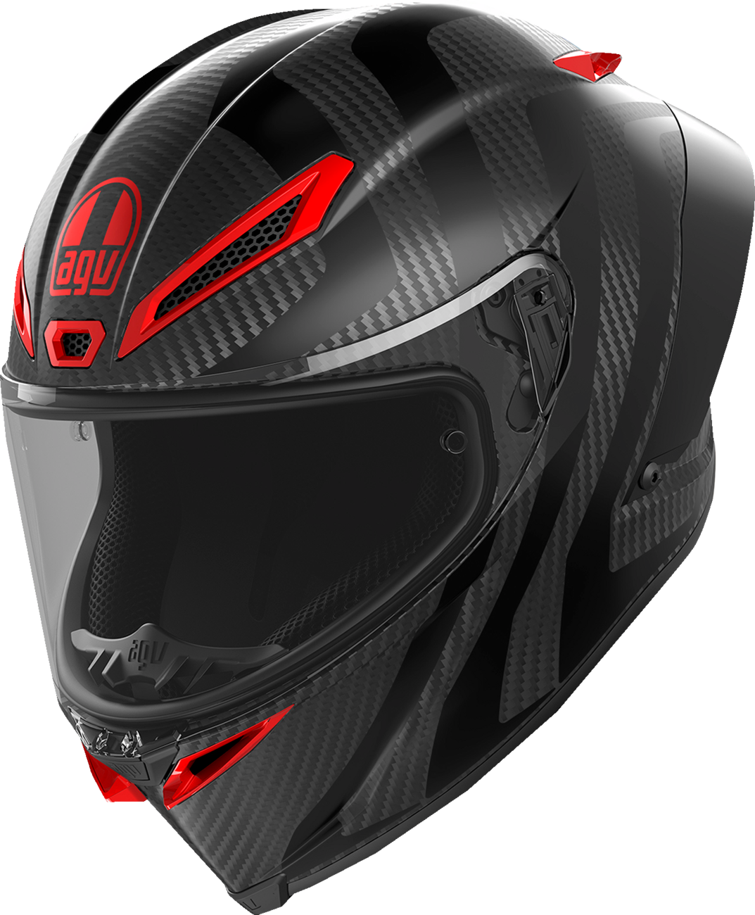 Pista GP RR Helmet - Intrepido - Matte Carbon/Black/Red - XL (1)